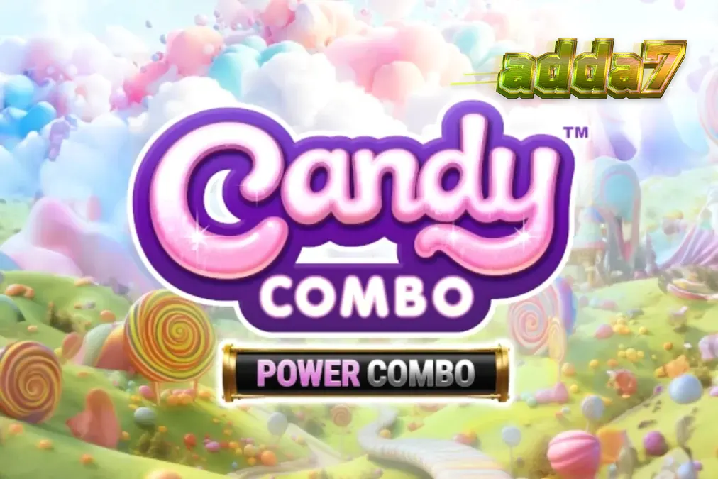Candy Combo Power Combo King Millions স্লট গেমের রঙিন ইন্টারফেস এবং ক্যান্ডি থিমযুক্ত প্রতীকসমূহ।